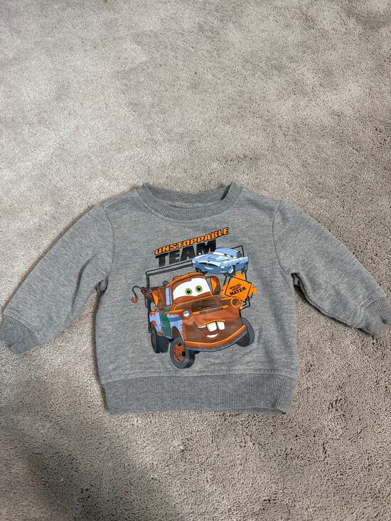 Disney Other - Disney Cars 2 Special Agent Mater Sweatshirt Size 12 Mo Gray